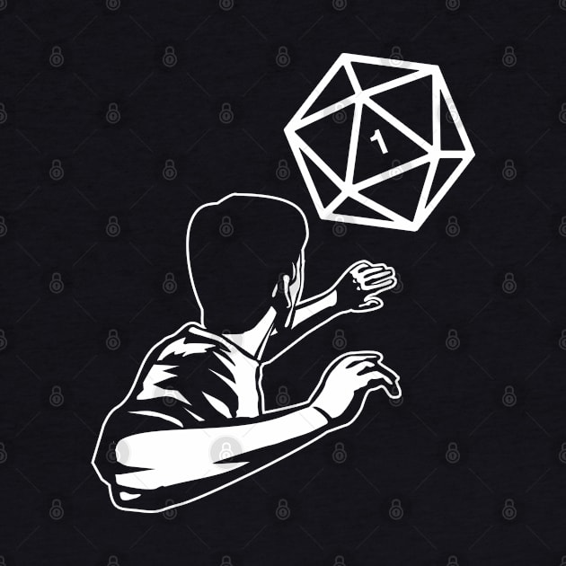 Funny Polyhedral D20 Dice Critical Fail by dungeonarmory